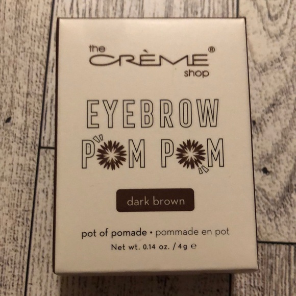The Creme Shop Eyebrow Pom Pom Pot of Pomade in Dark Brown - Picture 5 of 10